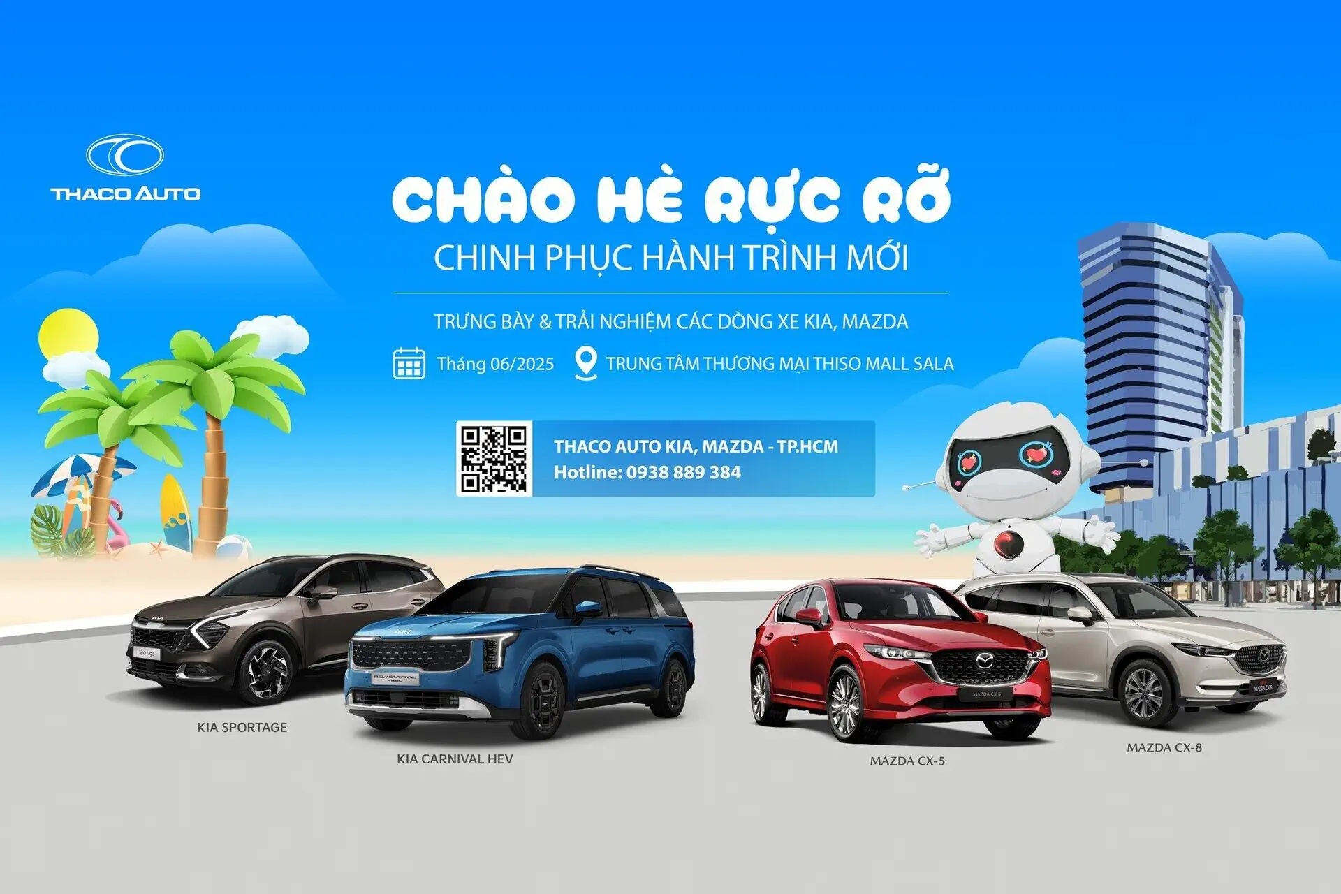 Thaco Auto Kia Mazda Hồ Chí Minh khám phá thế giới xe Kia – Mazda tại Thiso Mall Sala